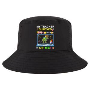 My Teacher Survived 100 Days Of Me School Dinosaur Gift Cool Comfort Performance Bucket Hat