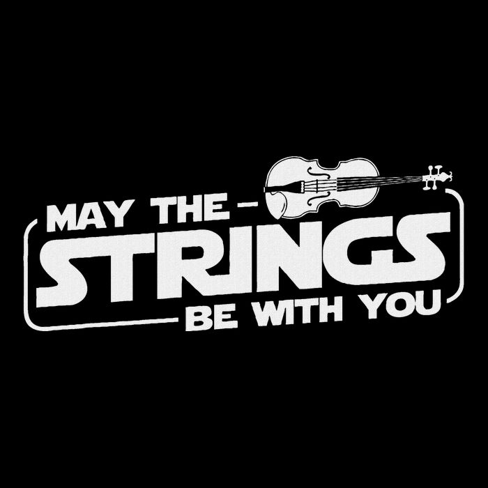 May The Strings Be With You Violinist Violin Player 7-Panel Snapback Hat