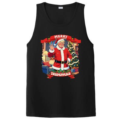 Merry Trumpmas Santa Trumpchristmas Pajamas Funny PosiCharge Competitor Tank