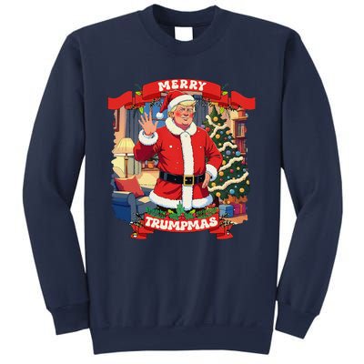 Merry Trumpmas Santa Trumpchristmas Pajamas Funny Sweatshirt