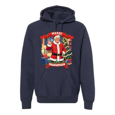 Merry Trumpmas Santa Trumpchristmas Pajamas Funny Premium Hoodie