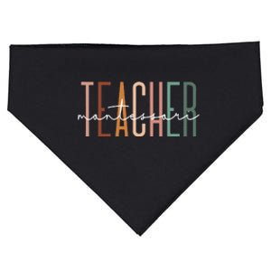 Montessori Teacher Squad School Worker Appreciation USA-Made Doggie Bandana