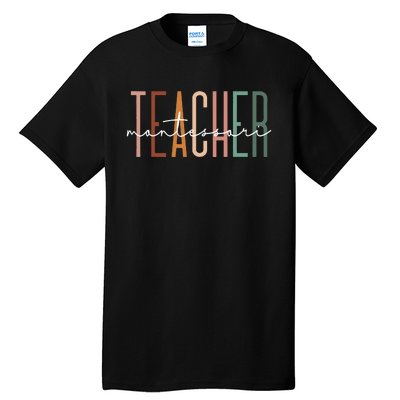 Montessori Teacher Squad School Worker Appreciation Tall T-Shirt