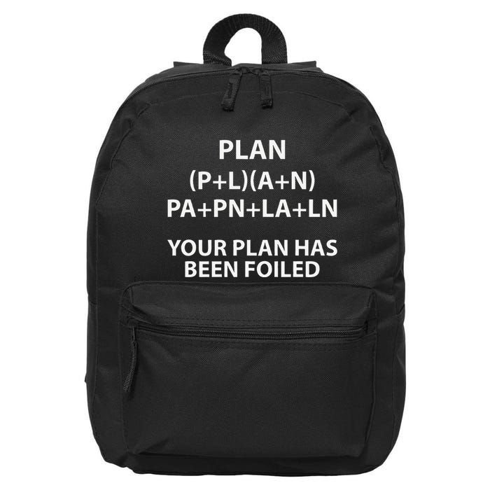 Math Teacher Student Instructor Joke For Mathematician Geek 16 in Basic Backpack