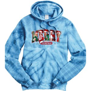 Merry Trumpmas Santa Trump Christmas Pajamas Funny Tie Dye Hoodie