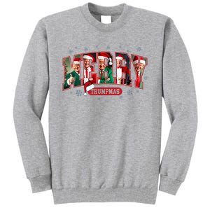 Merry Trumpmas Santa Trump Christmas Pajamas Funny Tall Sweatshirt