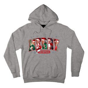 Merry Trumpmas Santa Trump Christmas Pajamas Funny Tall Hoodie