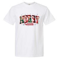 Merry Trumpmas Santa Trump Christmas Pajamas Funny Garment-Dyed Heavyweight T-Shirt