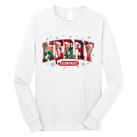 Merry Trumpmas Santa Trump Christmas Pajamas Funny Long Sleeve Shirt