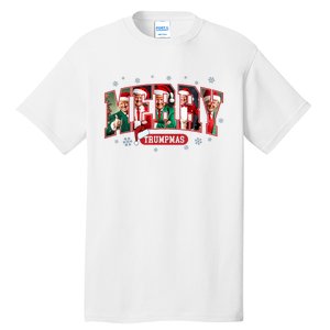 Merry Trumpmas Santa Trump Christmas Pajamas Funny Tall T-Shirt