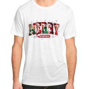 Merry Trumpmas Santa Trump Christmas Pajamas Funny Adult ChromaSoft Performance T-Shirt