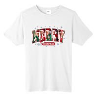 Merry Trumpmas Santa Trump Christmas Pajamas Funny Tall Fusion ChromaSoft Performance T-Shirt