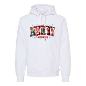 Merry Trumpmas Santa Trump Christmas Pajamas Funny Premium Hoodie