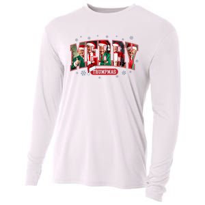 Merry Trumpmas Santa Trump Christmas Pajamas Funny Cooling Performance Long Sleeve Crew