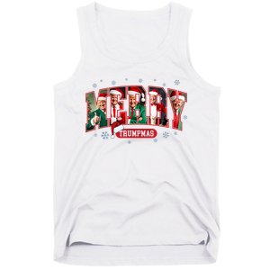 Merry Trumpmas Santa Trump Christmas Pajamas Funny Tank Top