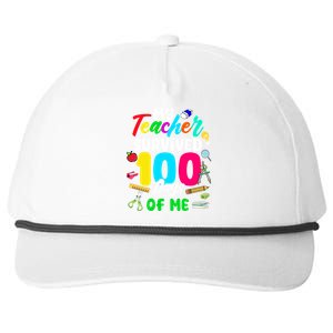 My Teacher Survived 100 Days Of Me School Gift Snapback Five-Panel Rope Hat