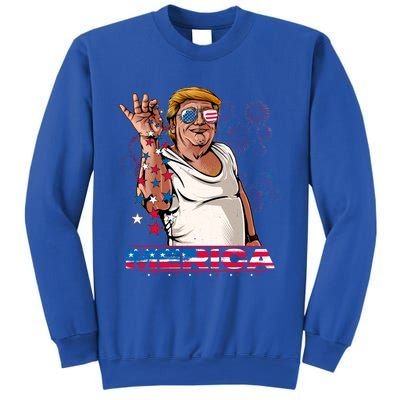 Merica Trump Salt Meme Bae Patriotic 4th Of July Funny Trump Funny Gift Sweatshirt