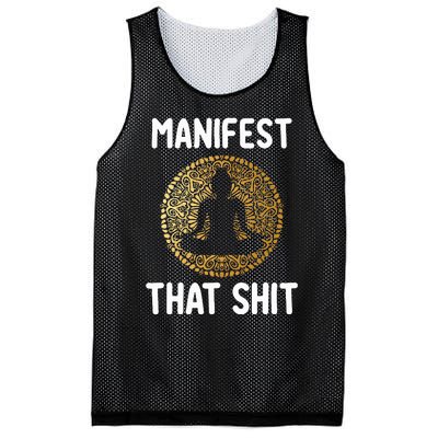 Manifest That Shit Law Of Attraction Funny Spiritual Gift  Mesh Reversible Basketball Jersey Tank