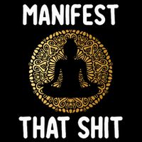 Manifest That Shit Law Of Attraction Funny Spiritual Gift  Cooling Performance Long Sleeve Crew