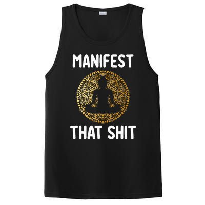 Manifest That Shit Law Of Attraction Funny Spiritual Gift  PosiCharge Competitor Tank