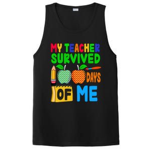 My Teacher Survived 100 Days Of Me Gift Teachers Students Gift PosiCharge Competitor Tank