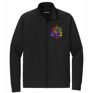 My Teacher Survived 100 Days Of Me! Happy 100 Days Tie Dye Meaningful Gift Stretch Full-Zip Cadet Jacket