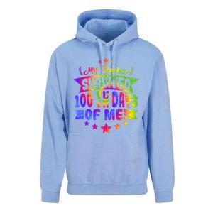 My Teacher Survived 100 Days Of Me! Happy 100 Days Tie Dye Meaningful Gift Unisex Surf Hoodie