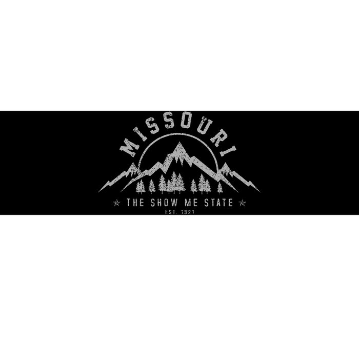 Missouri The Show Me State Est. 1821 Vintage Mountains Gift Bumper Sticker