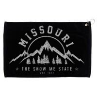 Missouri The Show Me State Est. 1821 Vintage Mountains Gift Grommeted Golf Towel