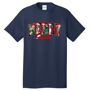 Merry Trumpmas Santa Trump Christmas Pajamas Funny Tall T-Shirt