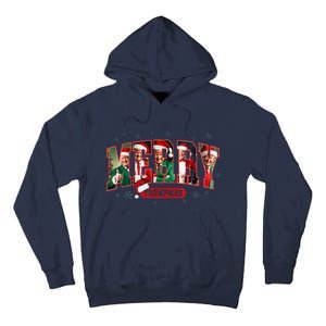 Merry Trumpmas Santa Trump Christmas Pajamas Funny Tall Hoodie