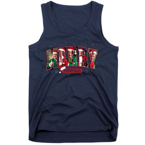 Merry Trumpmas Santa Trump Christmas Pajamas Funny Tank Top