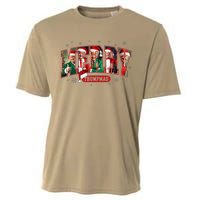 Merry Trumpmas Santa Trump Christmas Pajamas Funny Cooling Performance Crew T-Shirt