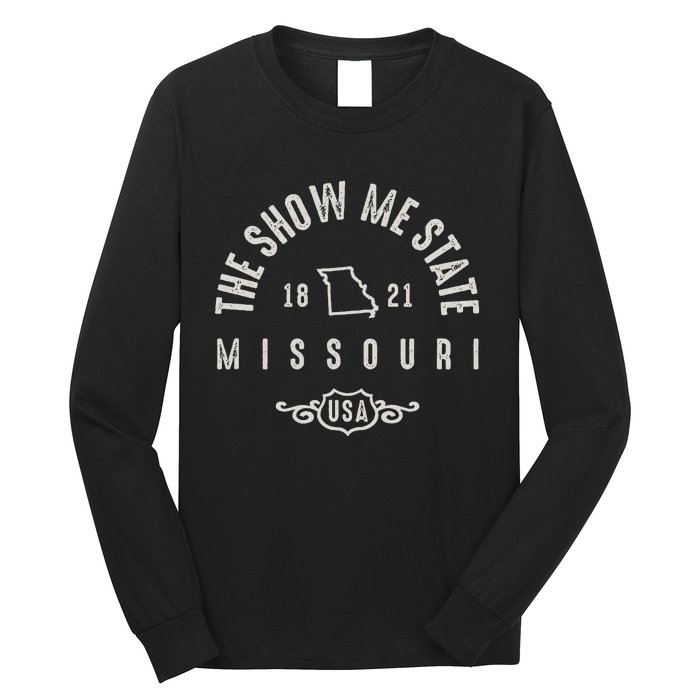 Missouri The Show Me State Vintage Long Sleeve Shirt