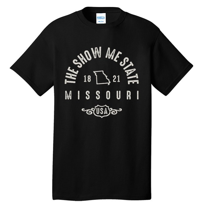 Missouri The Show Me State Vintage Tall T-Shirt