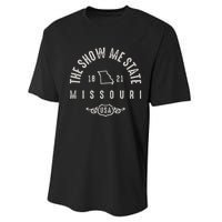 Missouri The Show Me State Vintage Performance Sprint T-Shirt