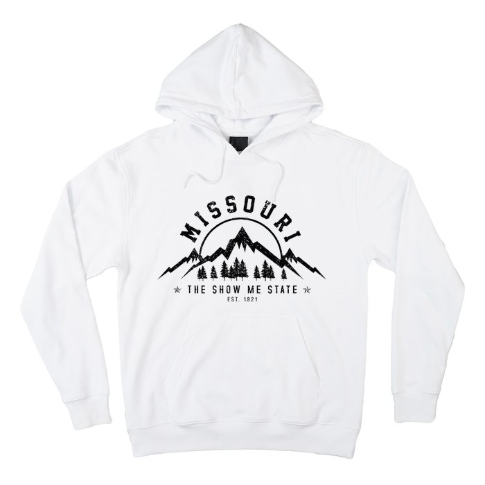 Missouri The Show Me State Est. 1821 Vintage Mountains Gift Hoodie