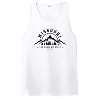 Missouri The Show Me State Est. 1821 Vintage Mountains Gift PosiCharge Competitor Tank