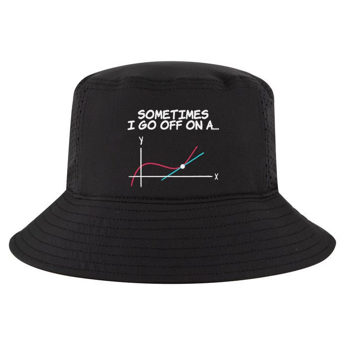 Math Teacher Sometimes I Go Off On A Tangent Cool Comfort Performance Bucket Hat