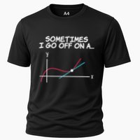 Math Teacher Sometimes I Go Off On A Tangent Cooling Performance Crew T-Shirt