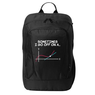 Math Teacher Sometimes I Go Off On A Tangent City Backpack