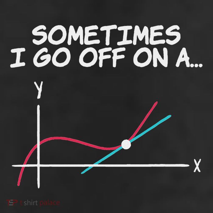 Math Teacher Sometimes I Go Off On A Tangent Crop Fleece Hoodie