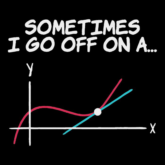 Math Teacher Sometimes I Go Off On A Tangent Magnet