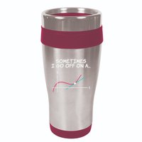 Math Teacher Sometimes I Go Off On A Tangent 16oz Travel Tumbler
