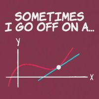 Math Teacher Sometimes I Go Off On A Tangent 16oz Travel Tumbler