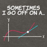 Math Teacher Sometimes I Go Off On A Tangent Cotton Canvas Backpack