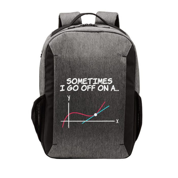 Math Teacher Sometimes I Go Off On A Tangent Vector Backpack