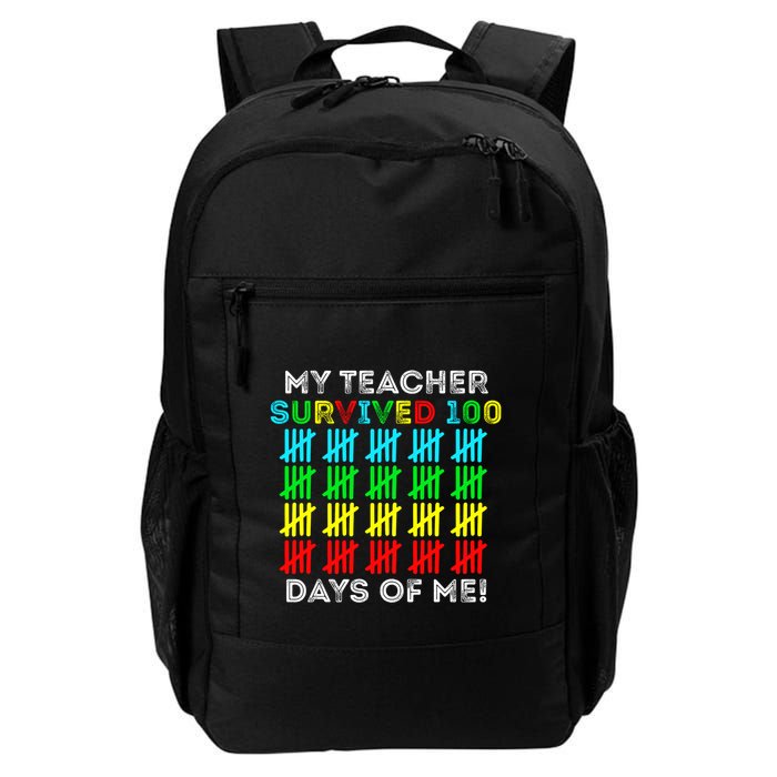 My Teacher Survived 100 Days Of Me 100 Days Of School Gift Backpack