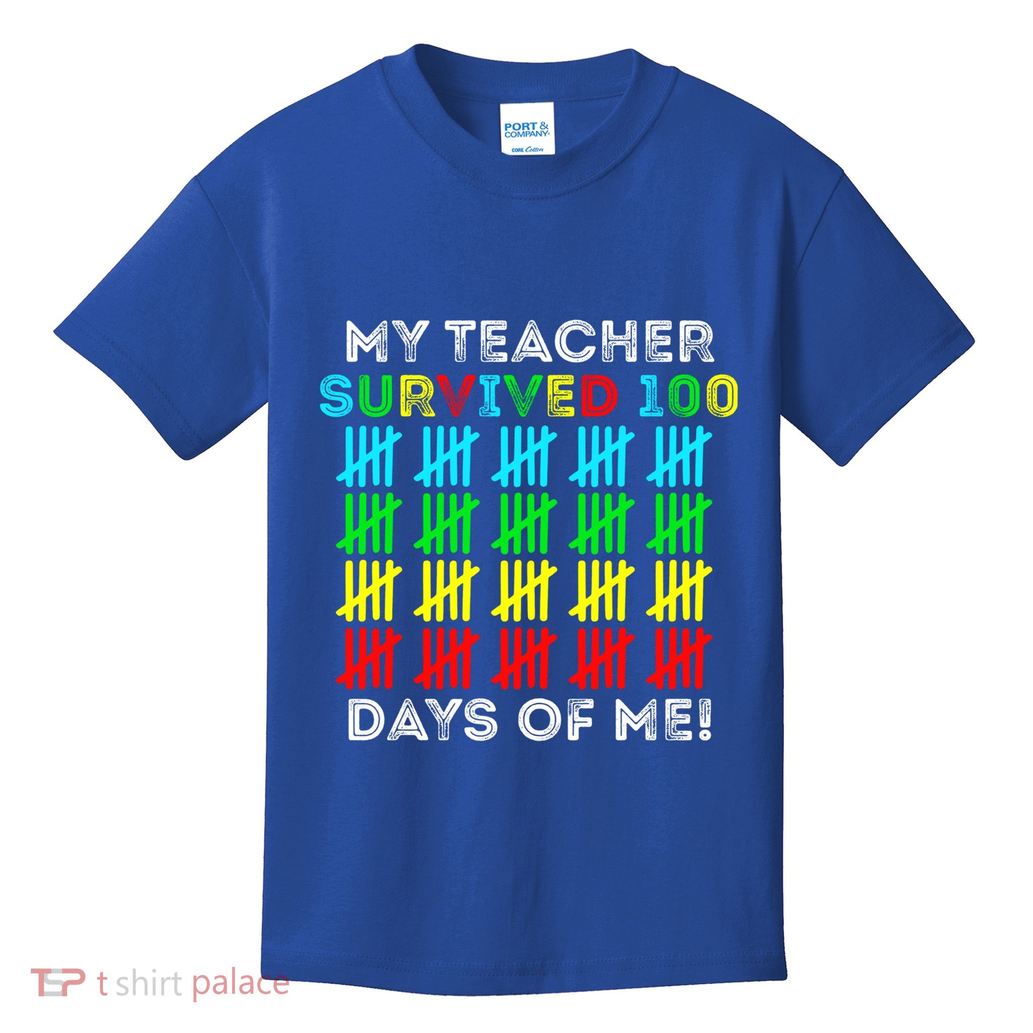 My Teacher Survived 100 Days Of Me 100 Days Of School Gift Kids T-Shirt