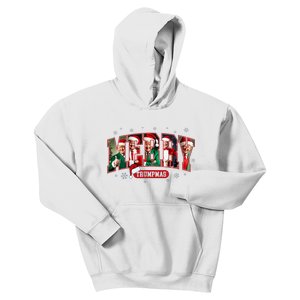 Merry Trumpmas Santa Trump Christmas Pajamas Funny Kids Hoodie